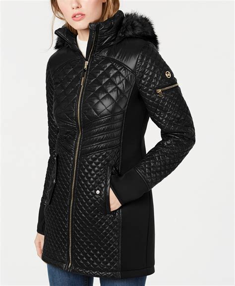 michael kors puffer jacket macy's|michael kors winter puffer jacket.